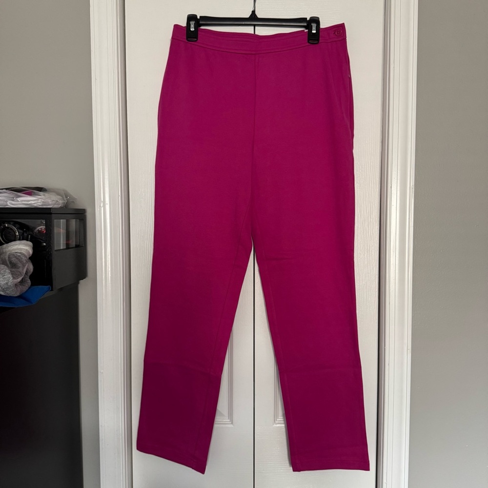 Bob Mackie Fuchsia Pink Straight Leg Pants